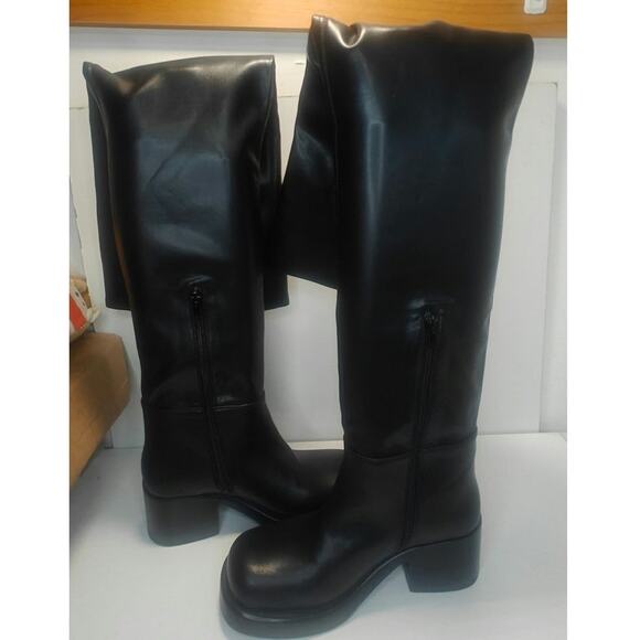 Black thigh high Boots by Jeffrey Campbell sz 7 - Picture 5 of 11